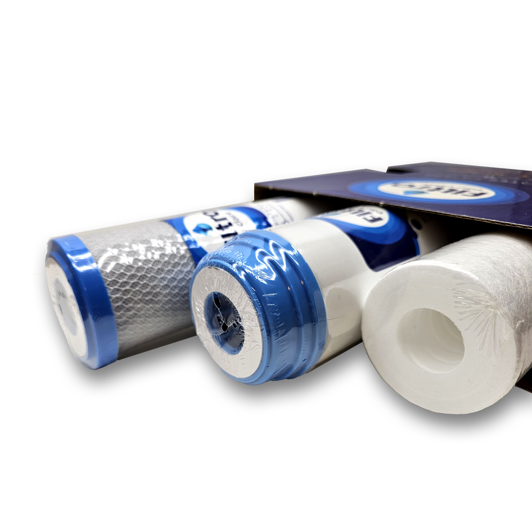نمای محصول نمای دوم پک سهتایی فیلتر تصفیه آب فیلترو