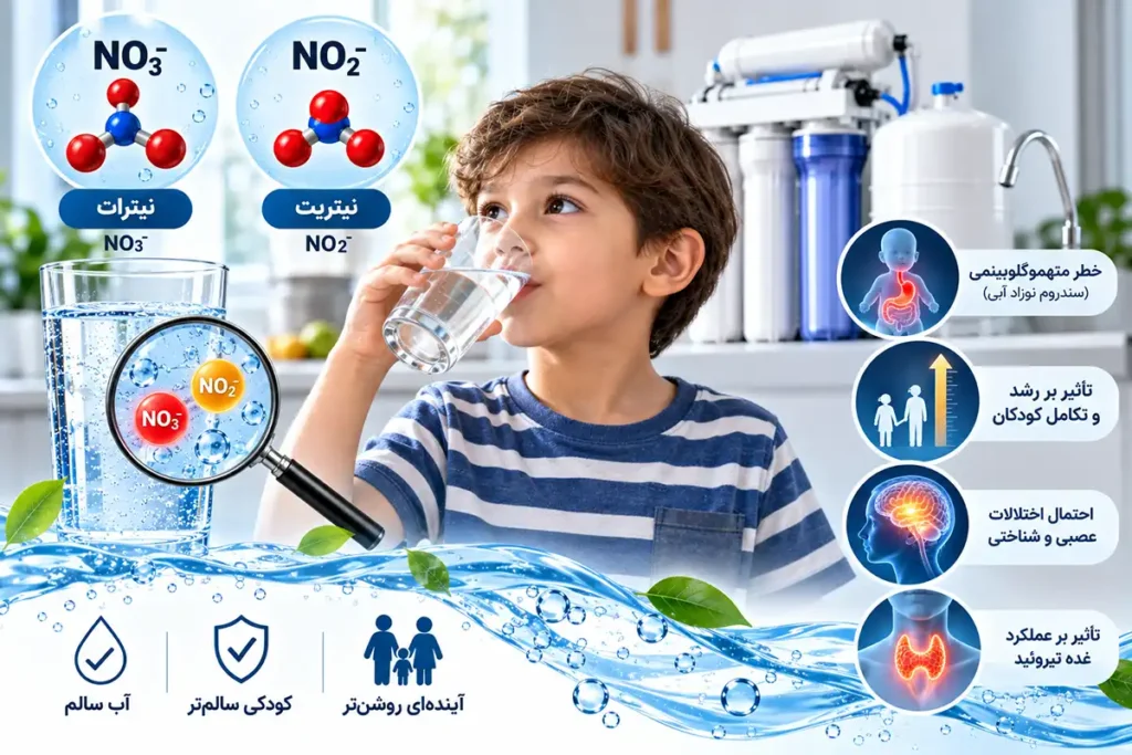 نیترات و نیتریت در آب آشامیدنی و اثرشان بر رشد کودکان